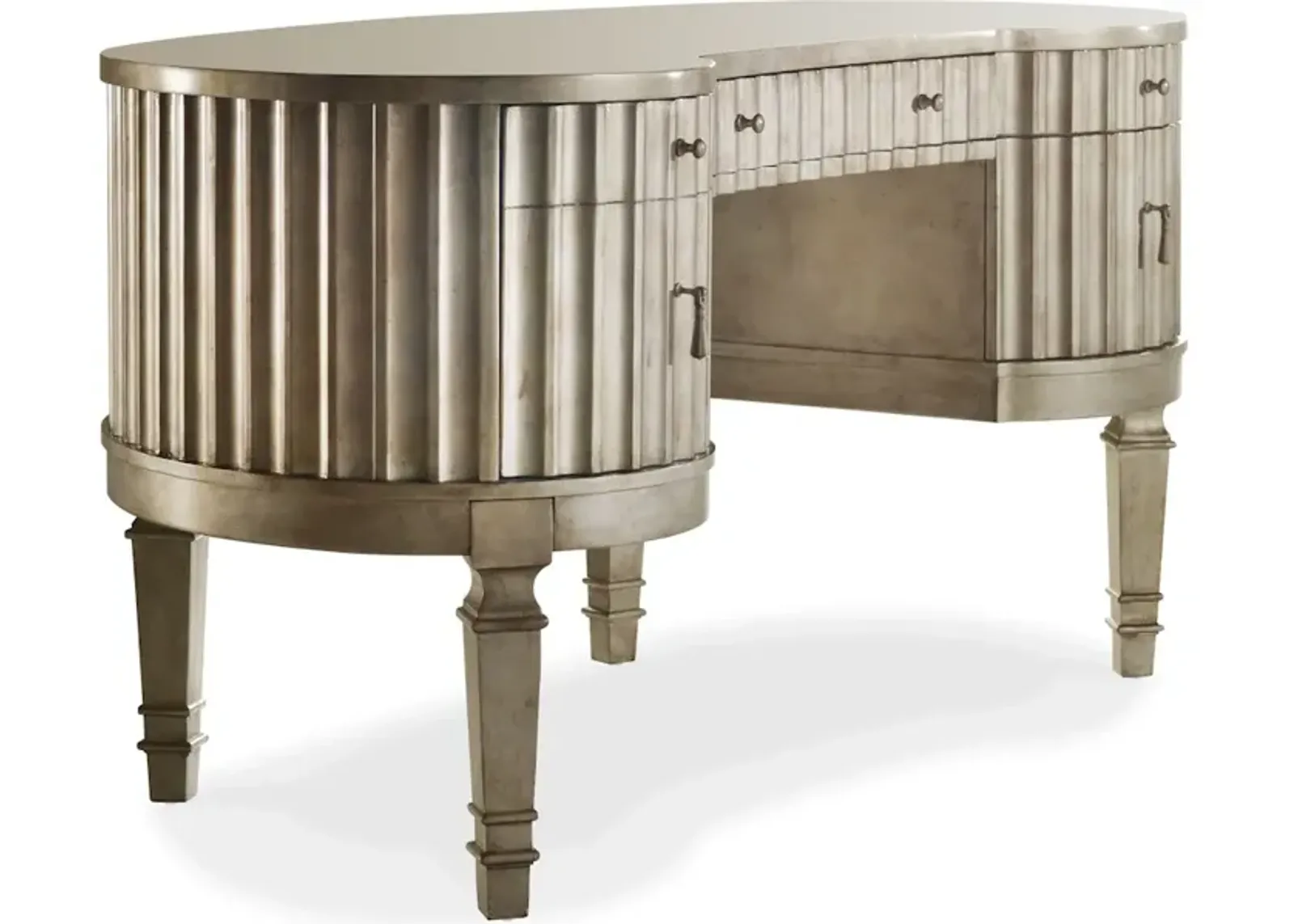 Melange Fluted Kidney Desk