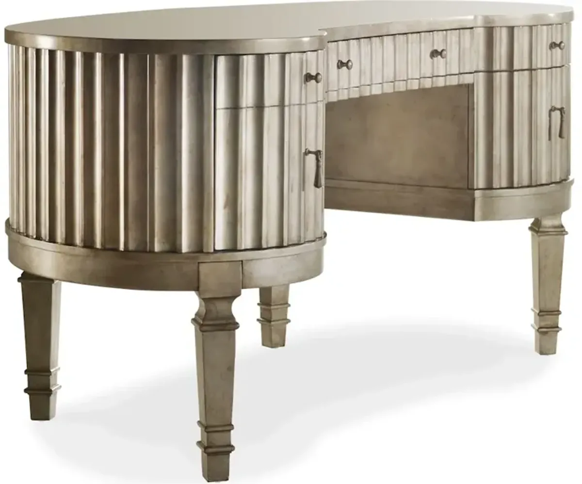 Melange Fluted Kidney Desk