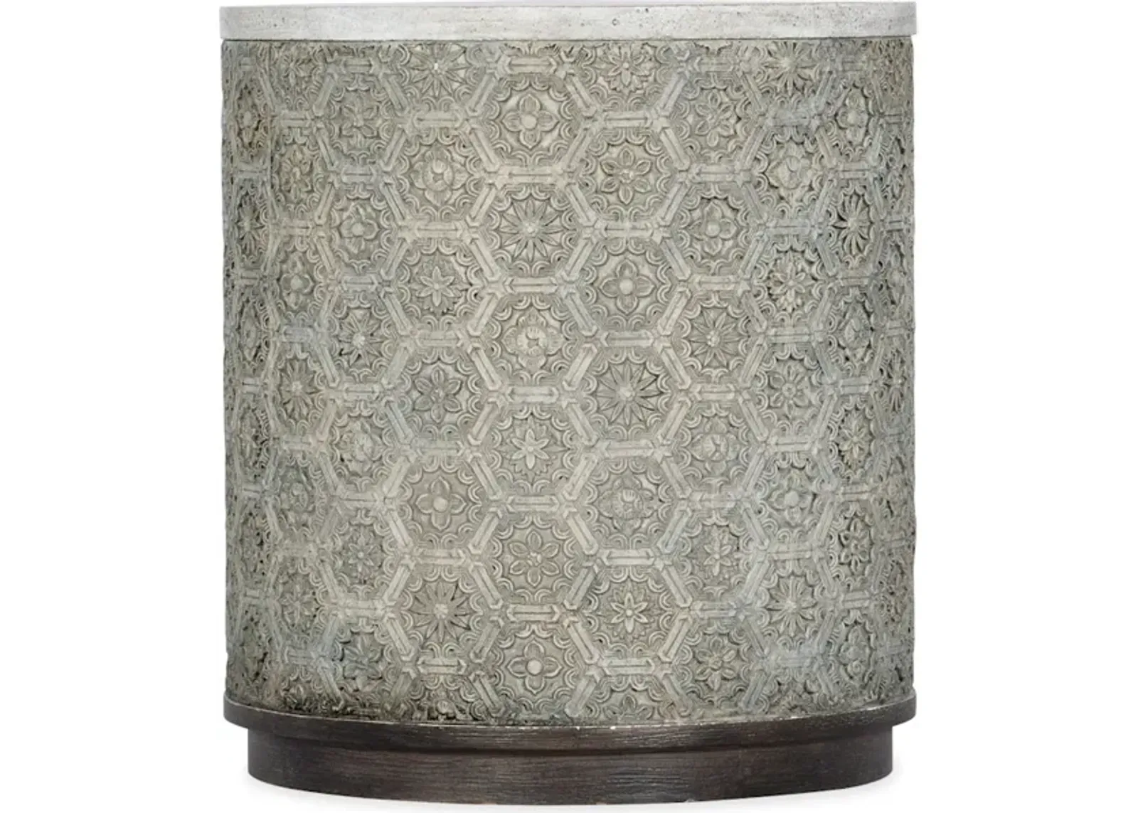 Melange Greystone Round End Table