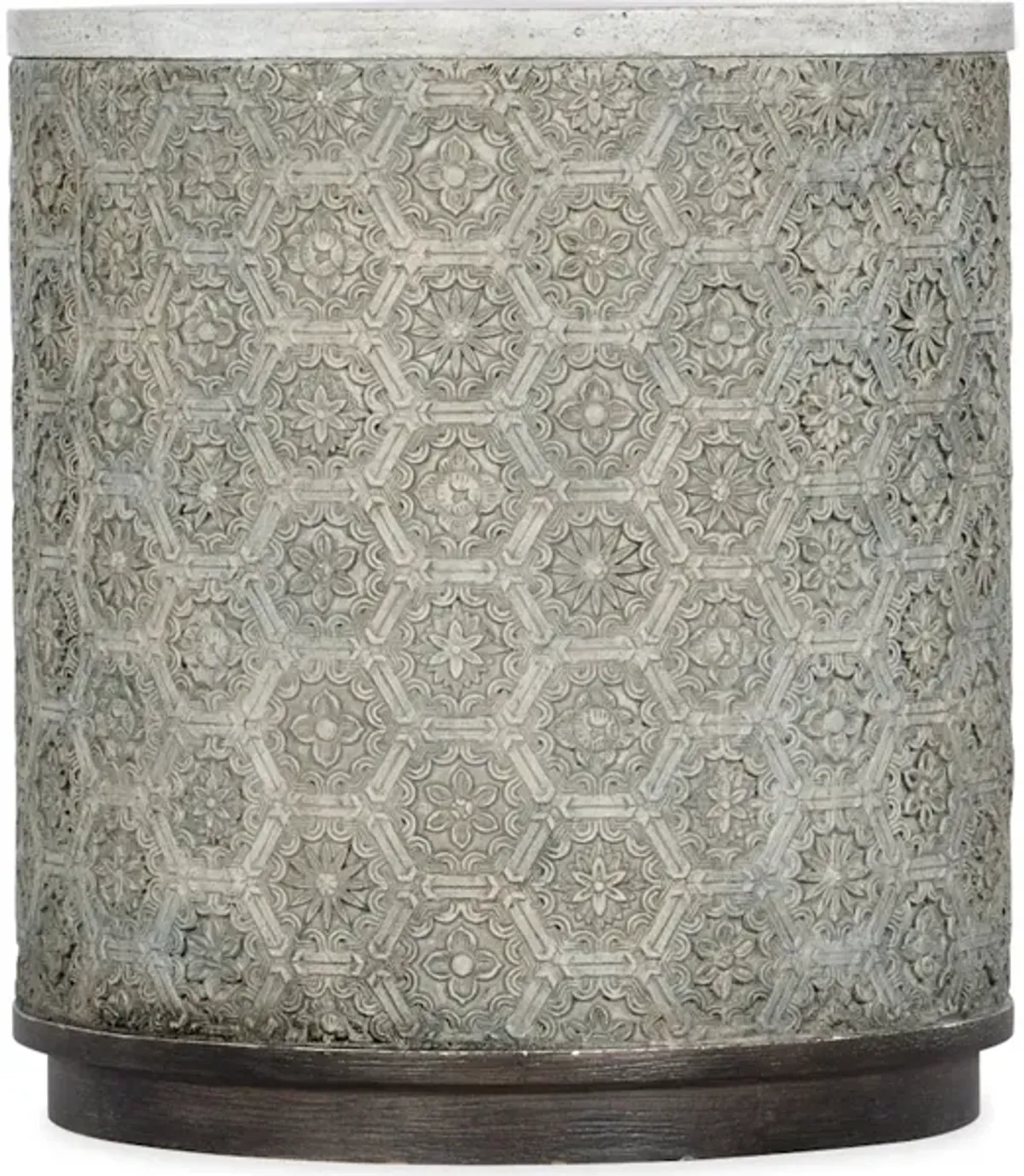 Melange Greystone Round End Table