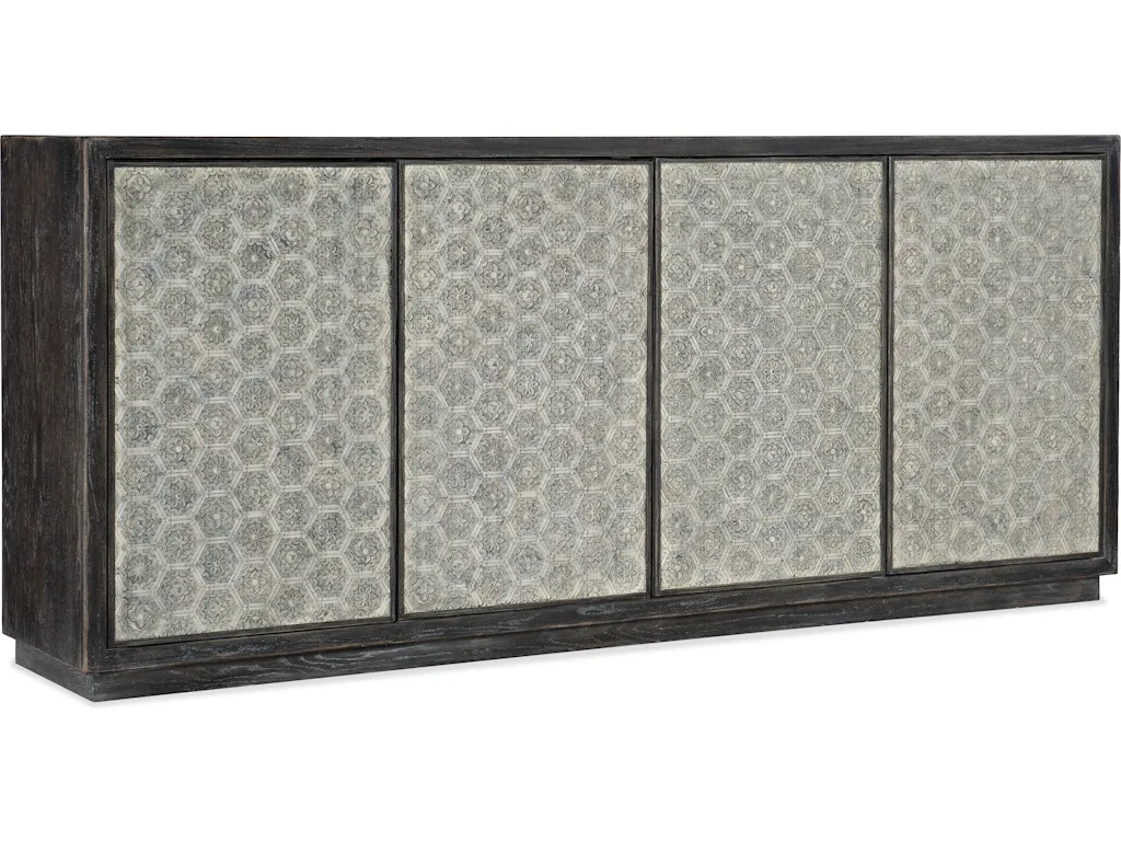 Melange Greystone Four-Door Credenza