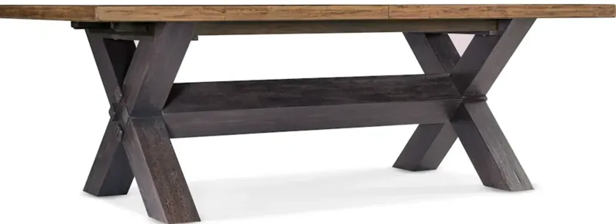 Big Sky Trestle Dining Table w/2-20in leaves