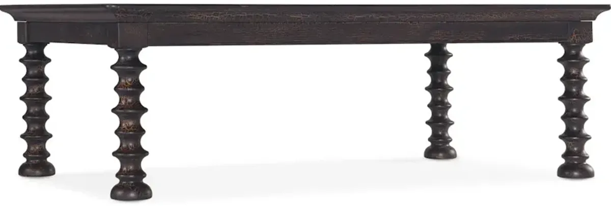 Big Sky Turned Leg Cocktail Table