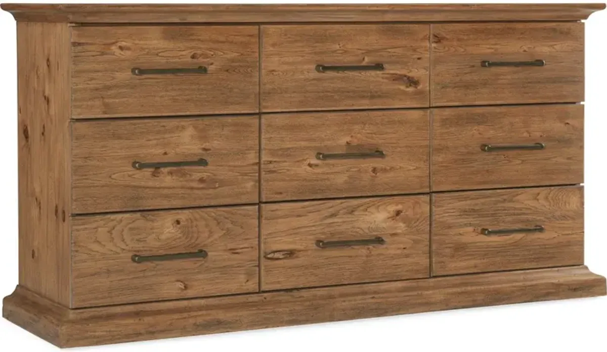 Big Sky Nine Drawer Dresser