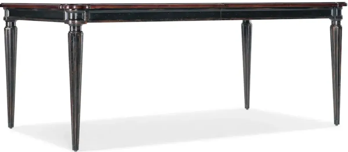 Charleston Rectangle Leg Dining Table w-2-22in leaves