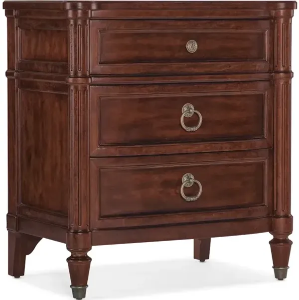 Charleston Three-Drawer Nightstand