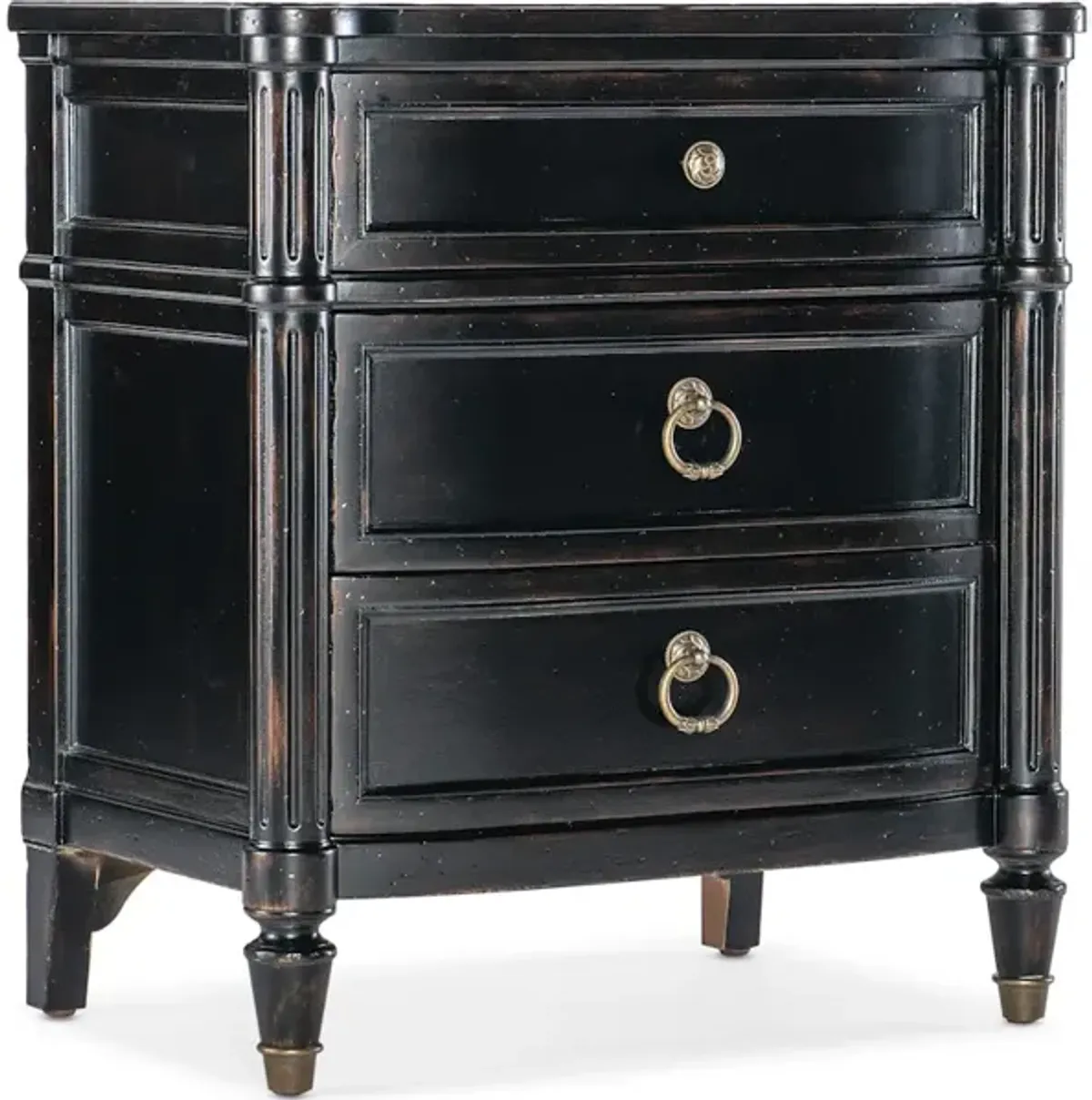 Charleston Three-Drawer Nightstand