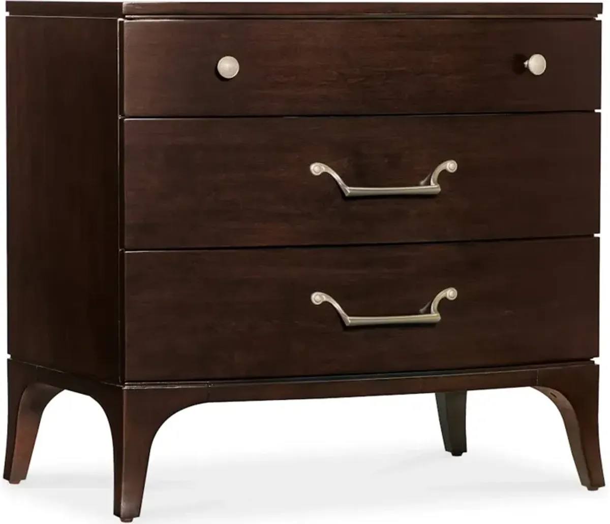 Bella Donna Three-Drawer Nightstand