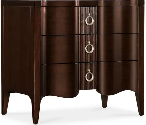Bella Donna Three-Drawer Nightstand