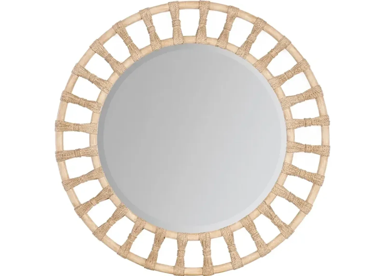 Retreat Pole Rattan Accent Mirror