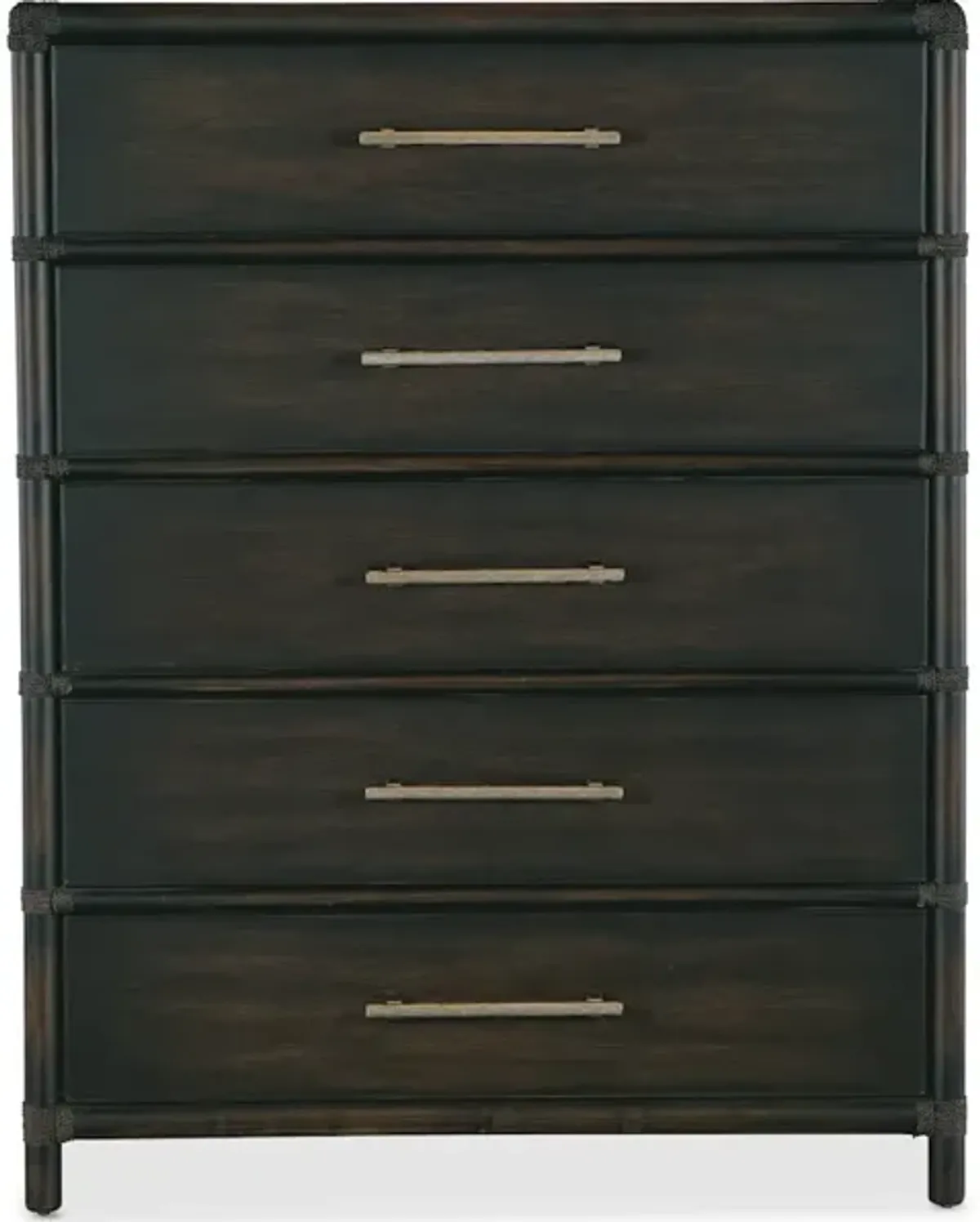 Retreat Pole Rattan Five-Drawer Chest