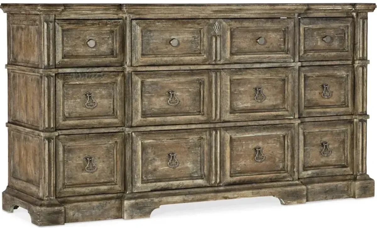 La Grange Rolling Hill Nine-Drawer Dresser