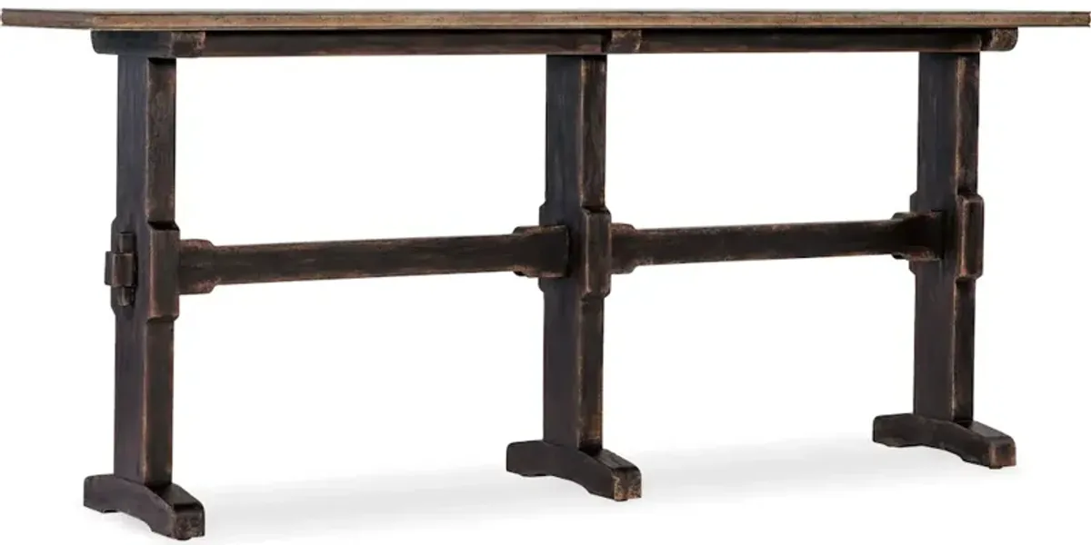 Americana Trestle Console Table