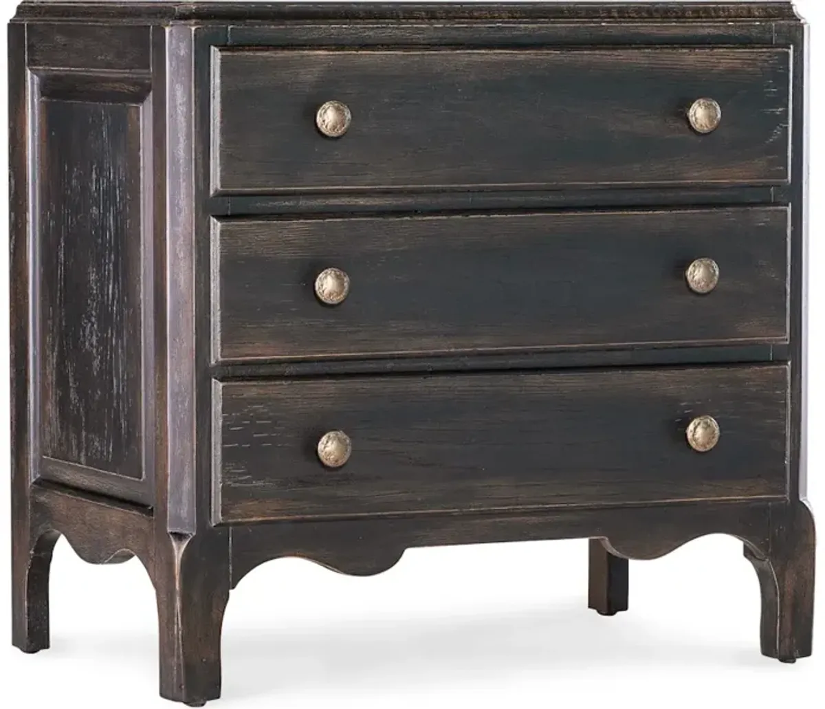 Americana Three-Drawer Nightstand