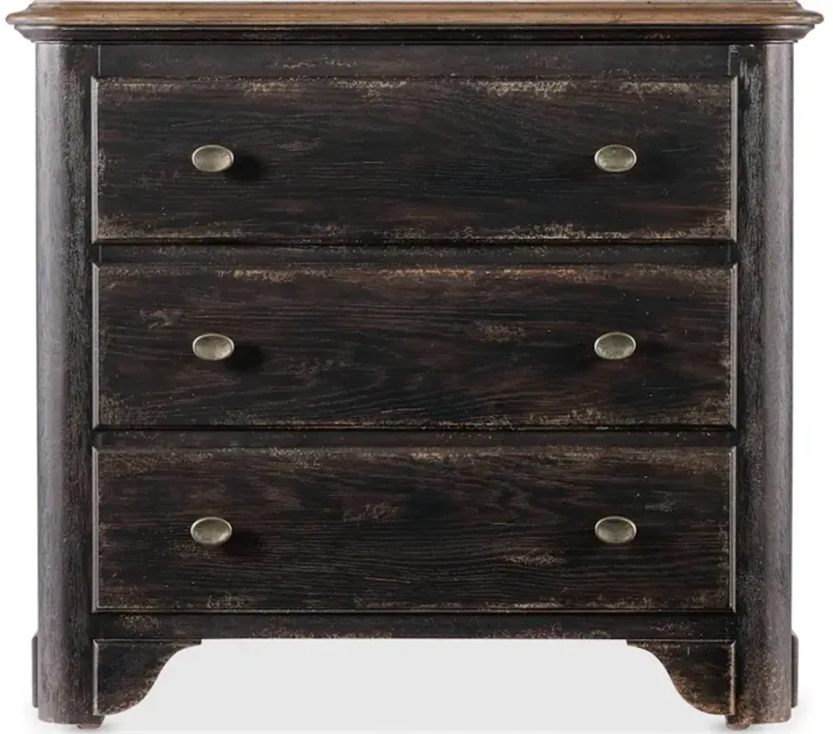 Americana Three-Drawer Nightstand