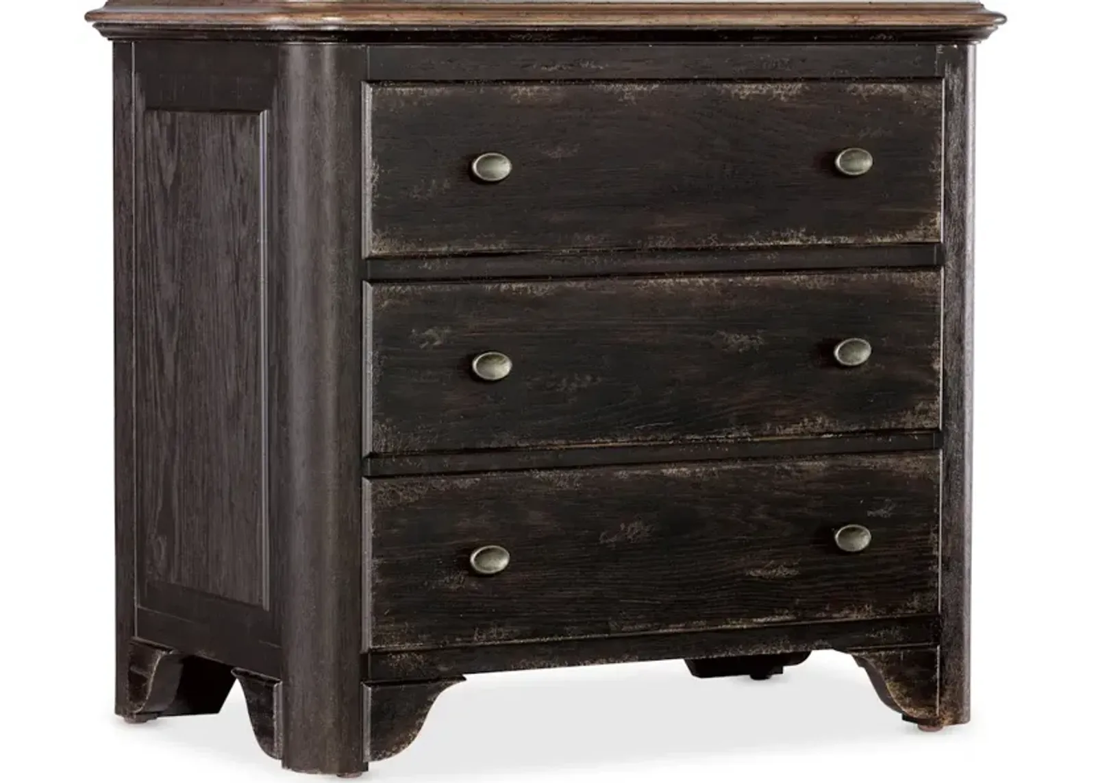 Americana Three-Drawer Nightstand