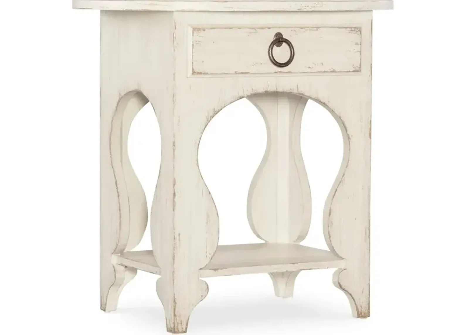 Americana One-Drawer Oval Nightstand