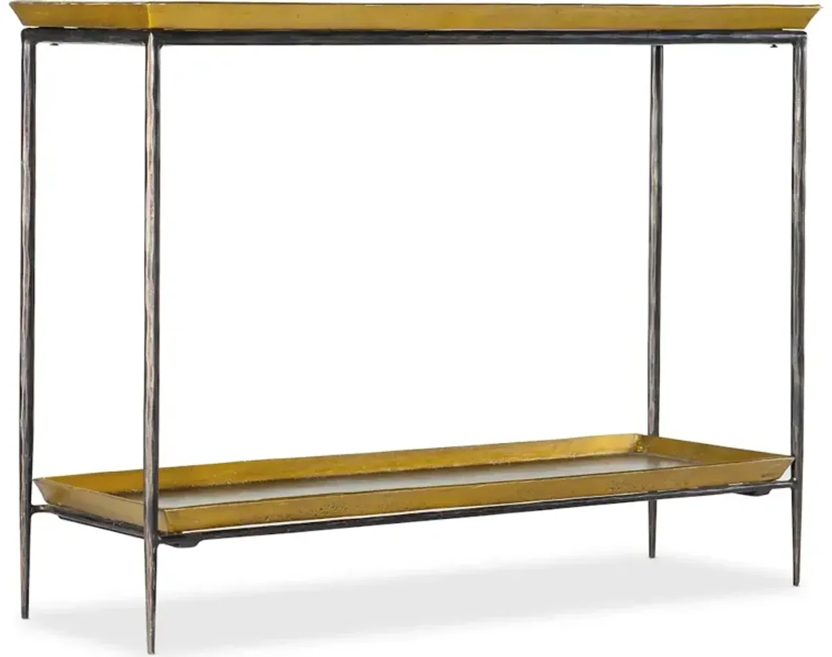 Commerce & Market Tray Top Metal Console