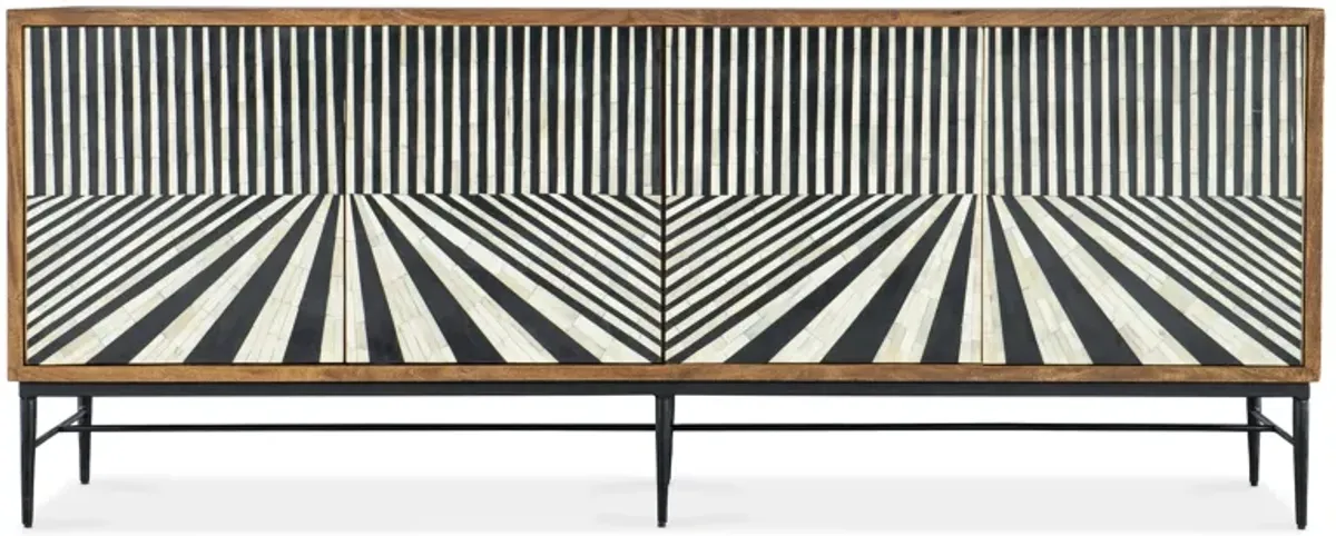 Commerce and Market Linear Perspective Credenza