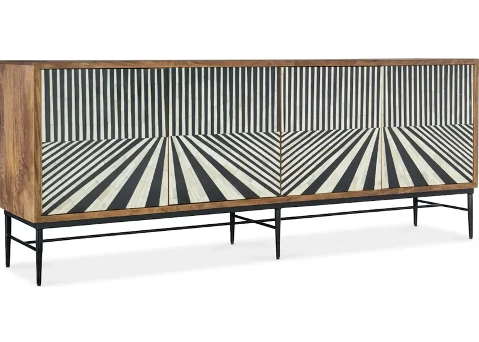 Commerce and Market Linear Perspective Credenza