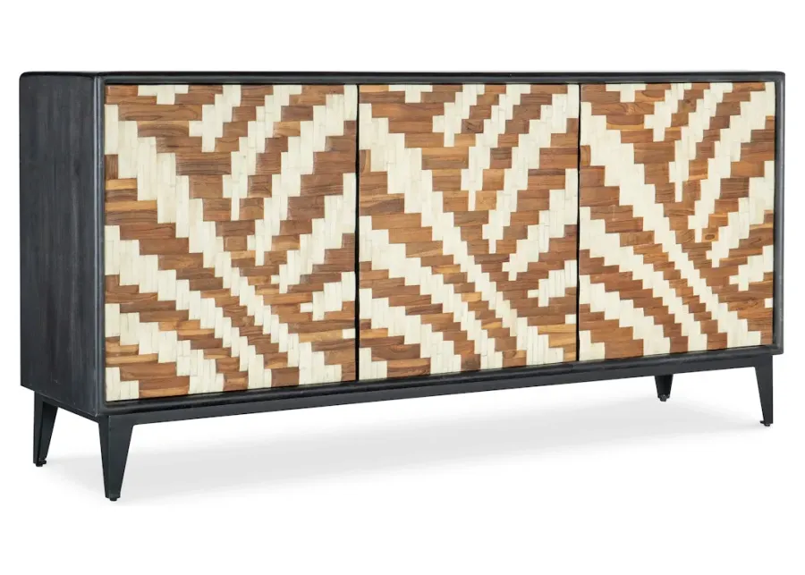 Commerce and Market Entwined Credenza