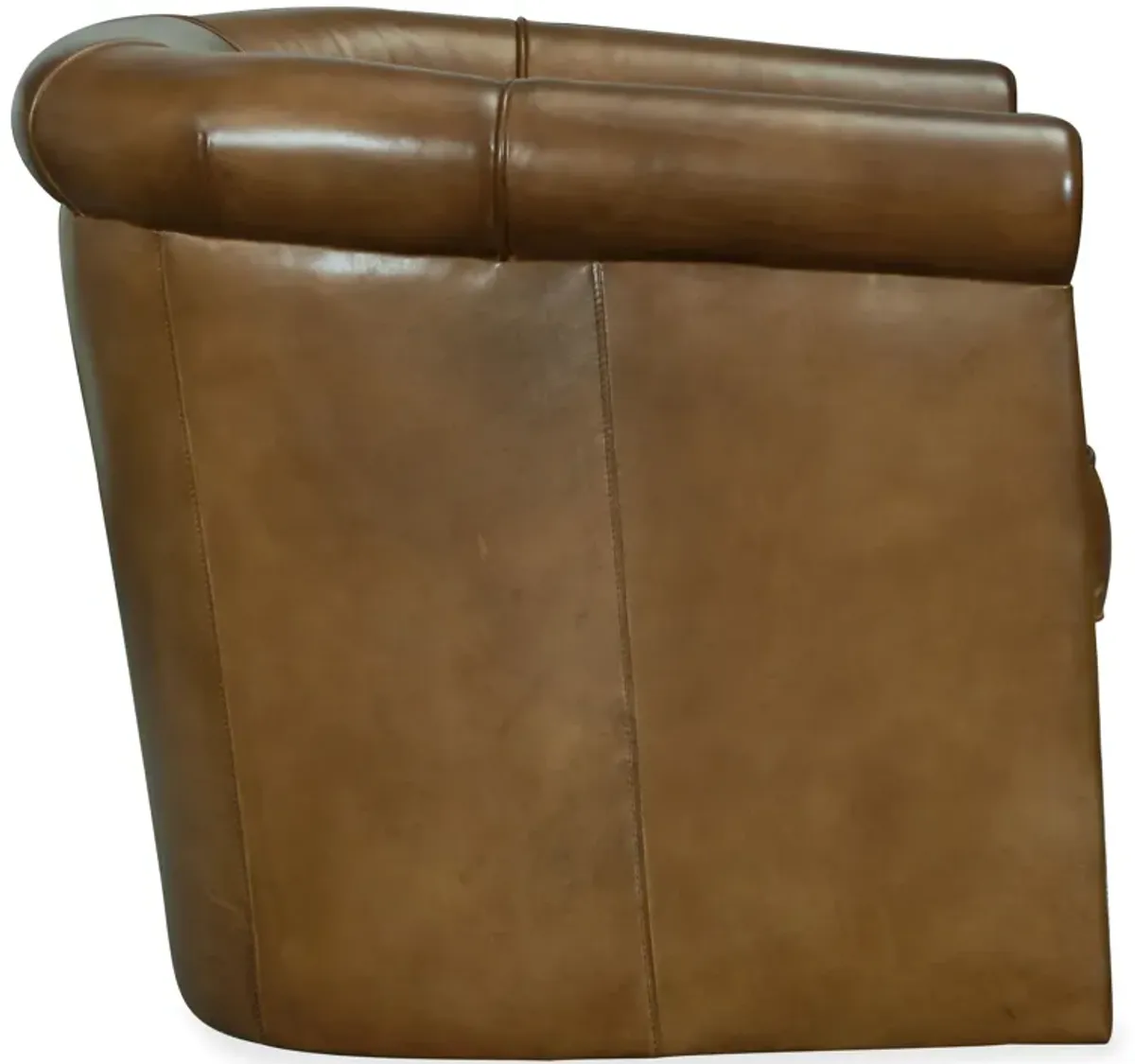 Axton Swivel Leather Club Chair