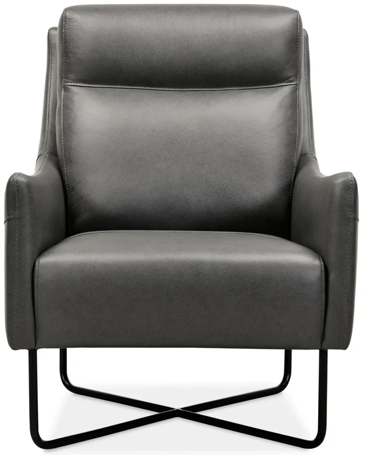 Efron Club Chair w/ Black Metal Base