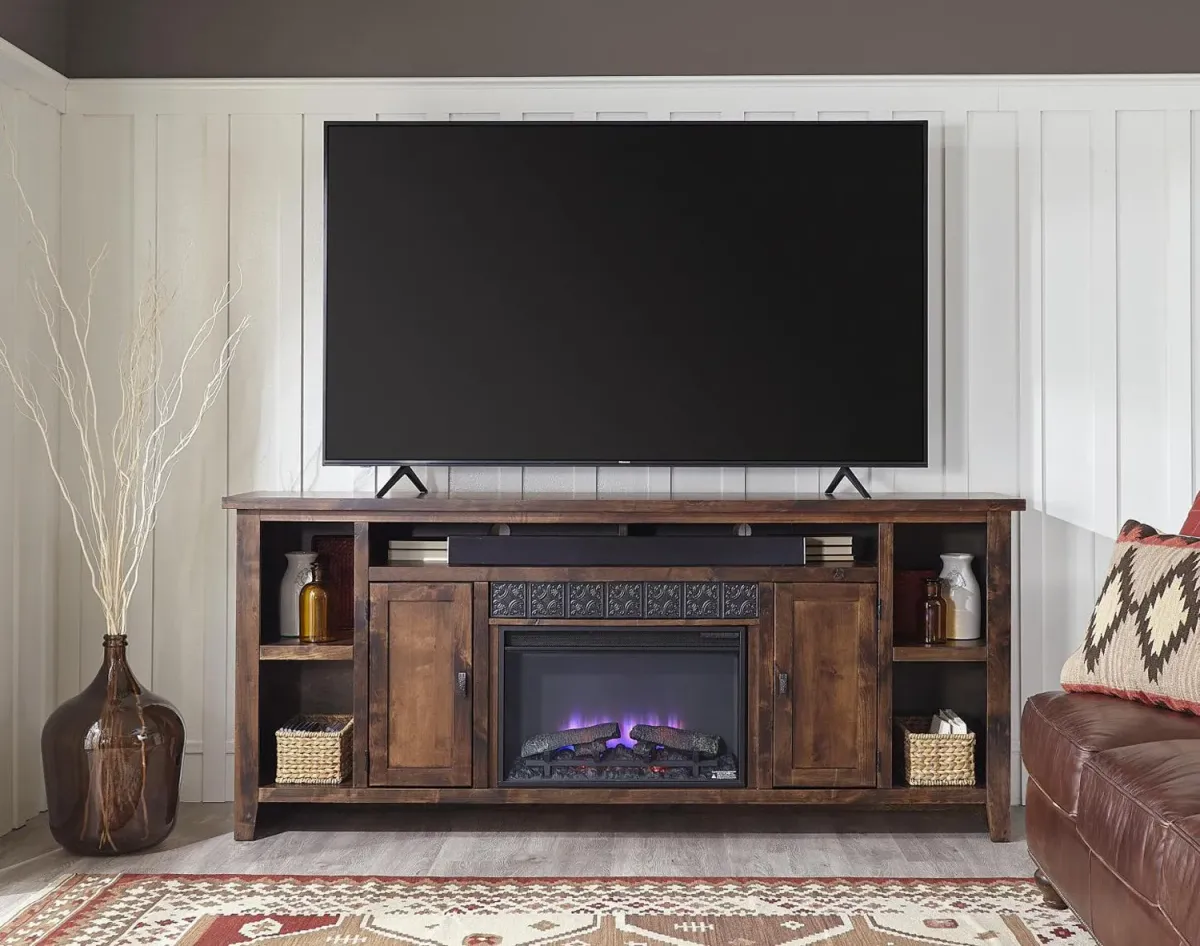 84 Inch Fireplace Console