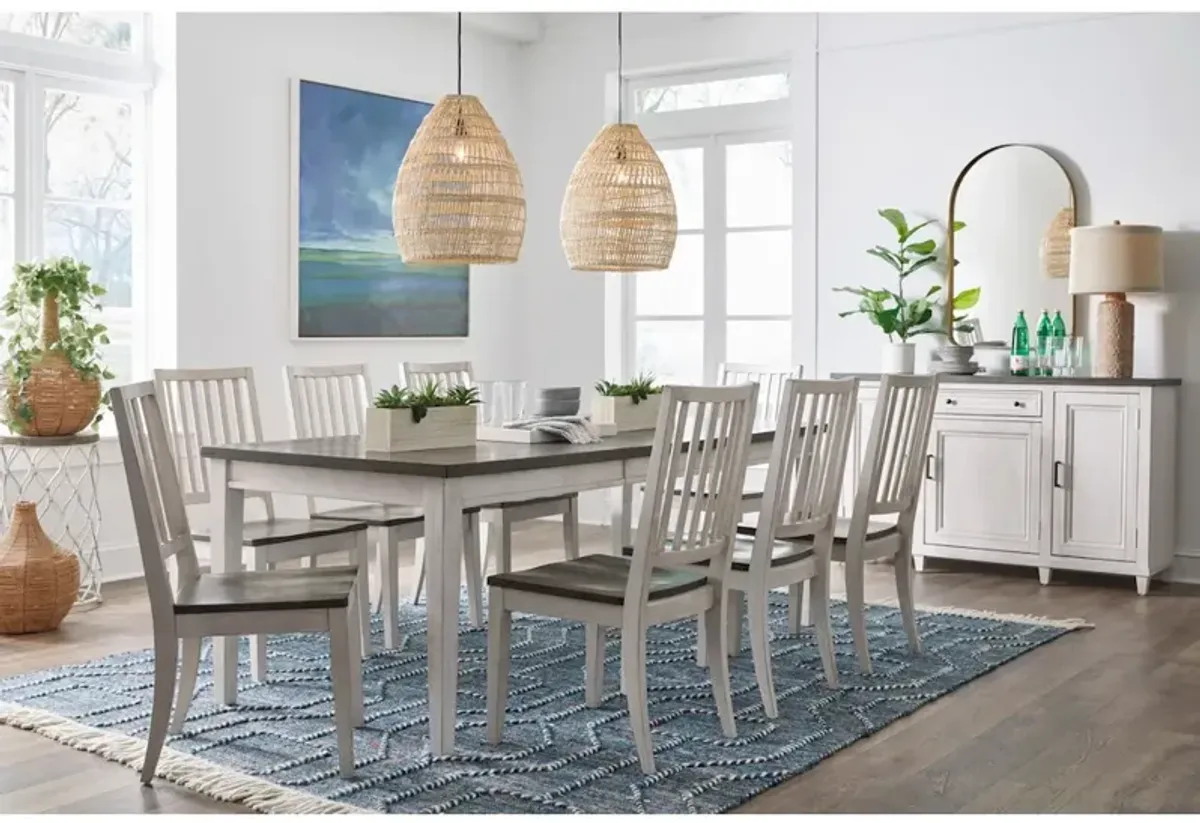 Dining Side Chair with Wood Seat (2/Ctn)