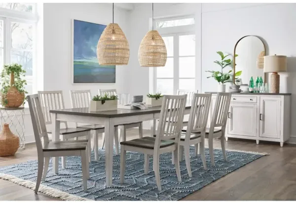 Dining Side Chair with Wood Seat (2/Ctn)