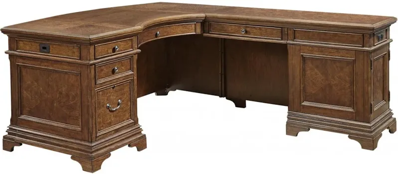 66 Inch Curved Desk for Return