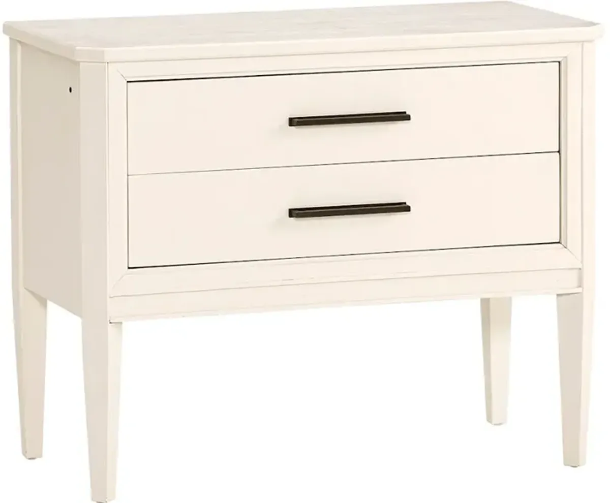 White Liv360 Nightstand