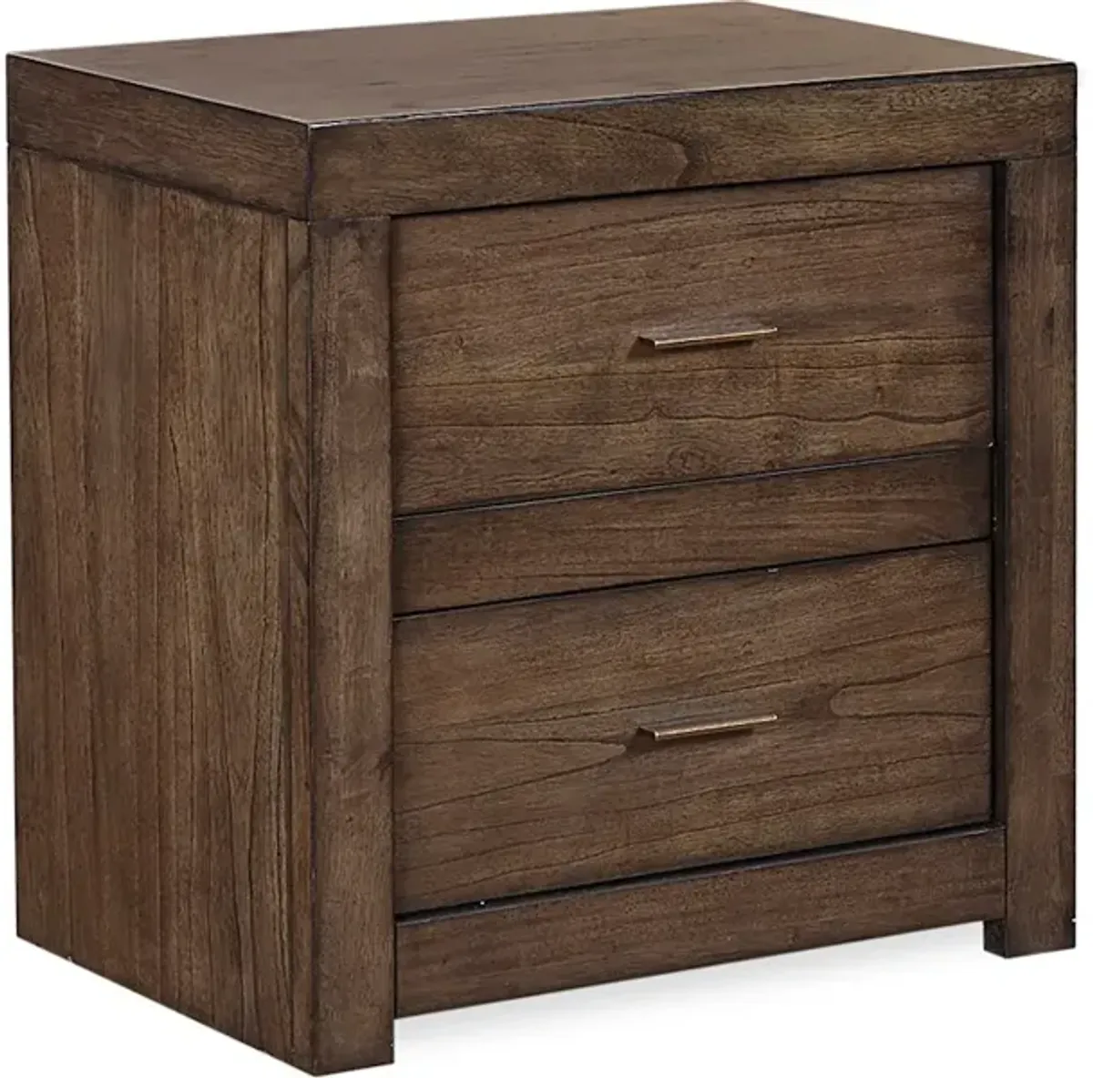 2 Drawer Nightstand with power