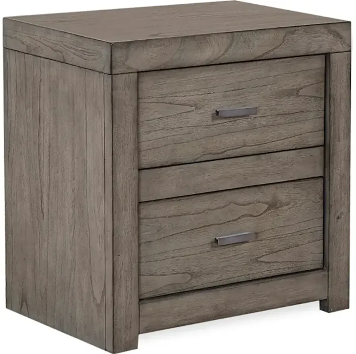 2 Drawer Nightstand with power