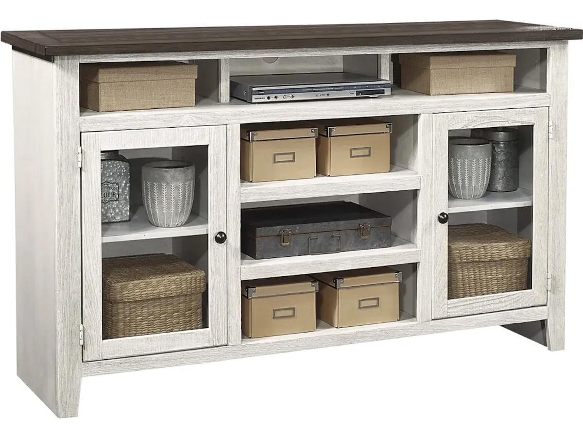 65 Inch Highboy Console with 2 Doors
