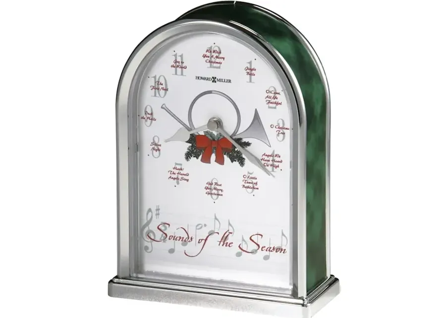 Sounds Of The Season Tabletop Clock