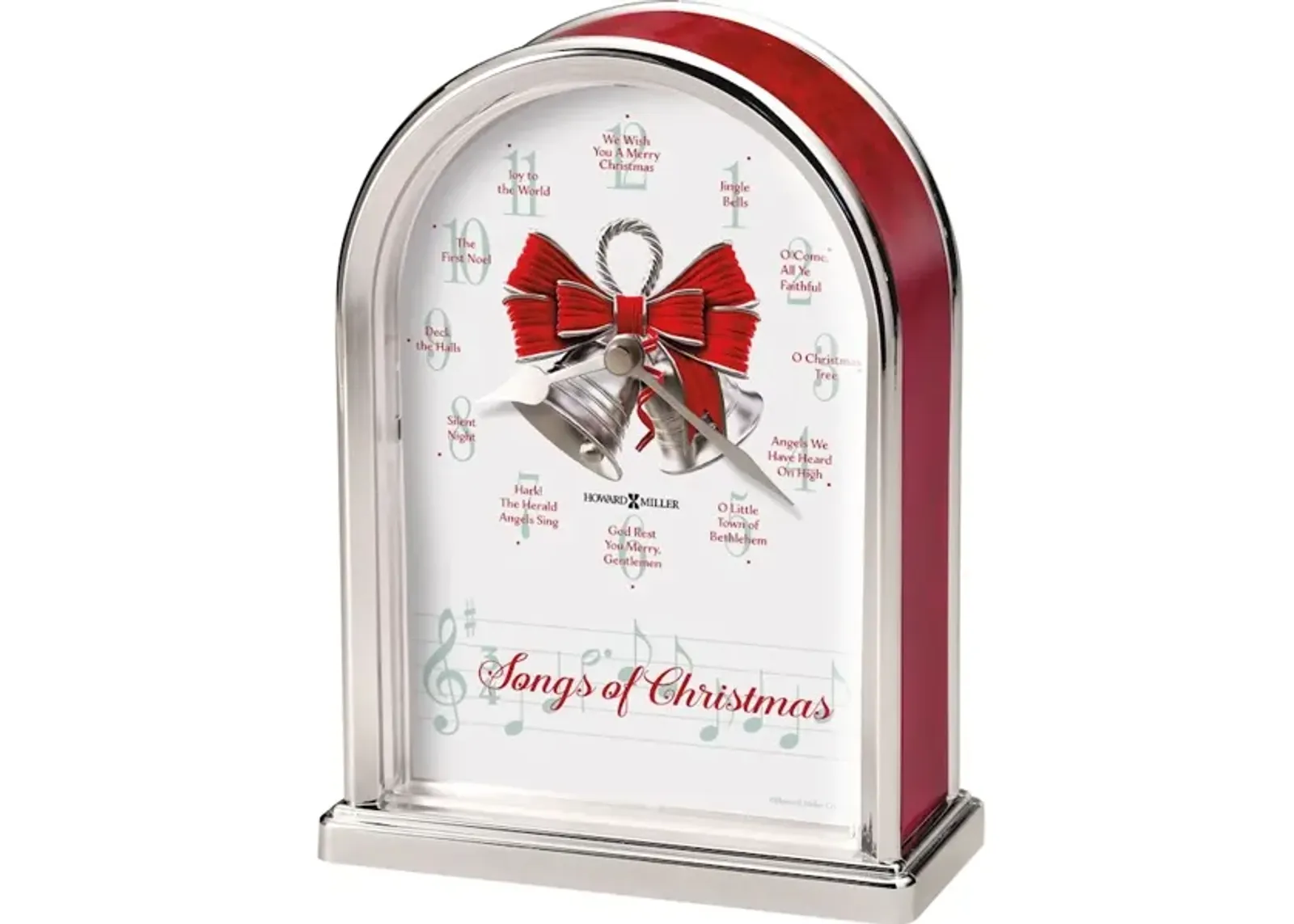 Songs Of Christmas Tabletop Clock