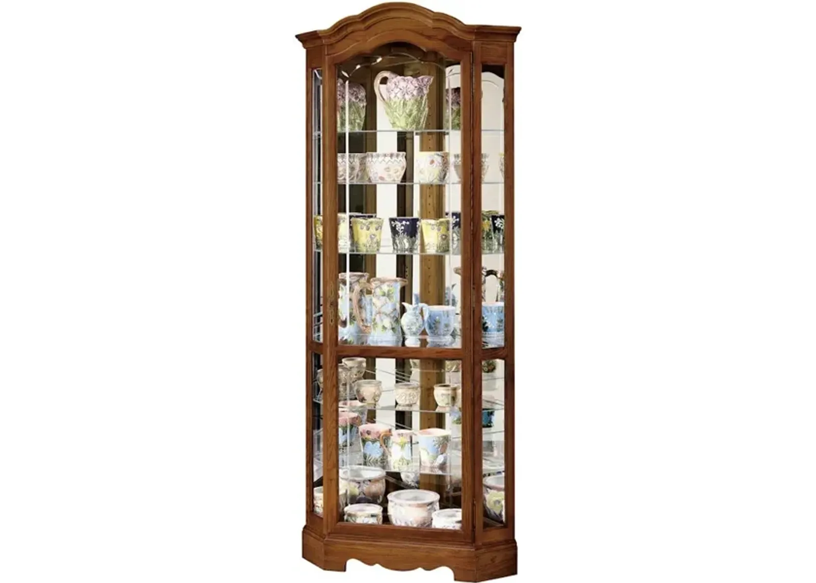 Jamestown II Corner Curio Cabinet