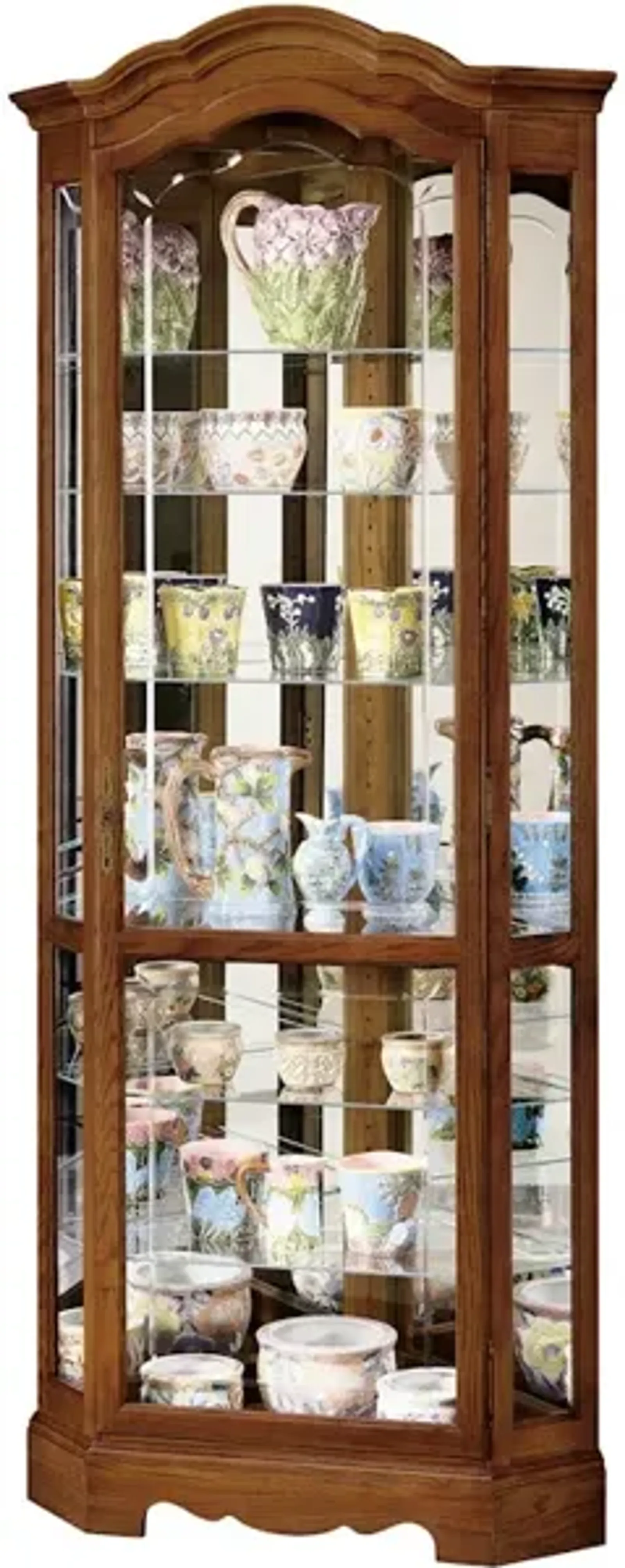 Jamestown II Corner Curio Cabinet