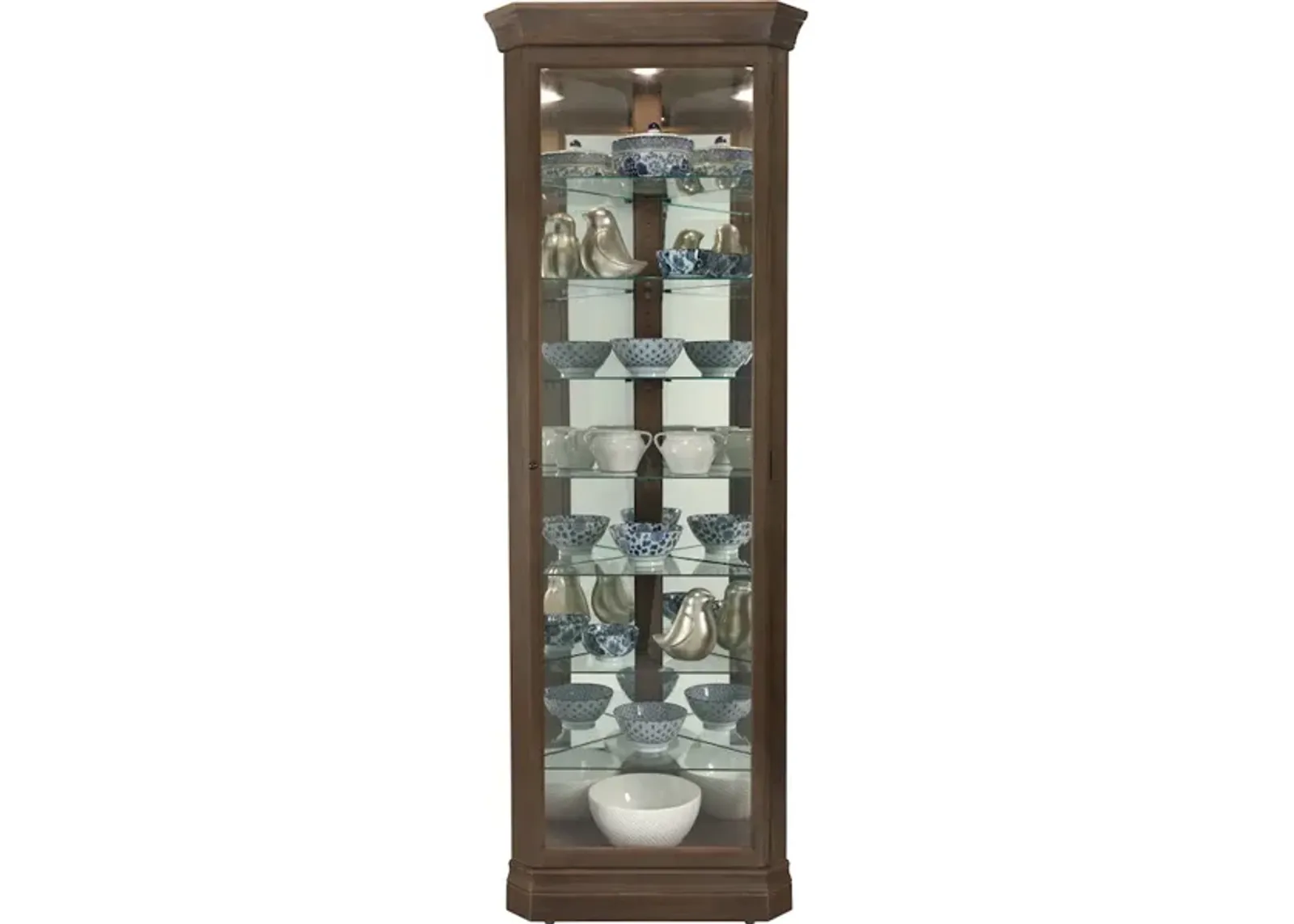 Delia Corner Curio Cabinet