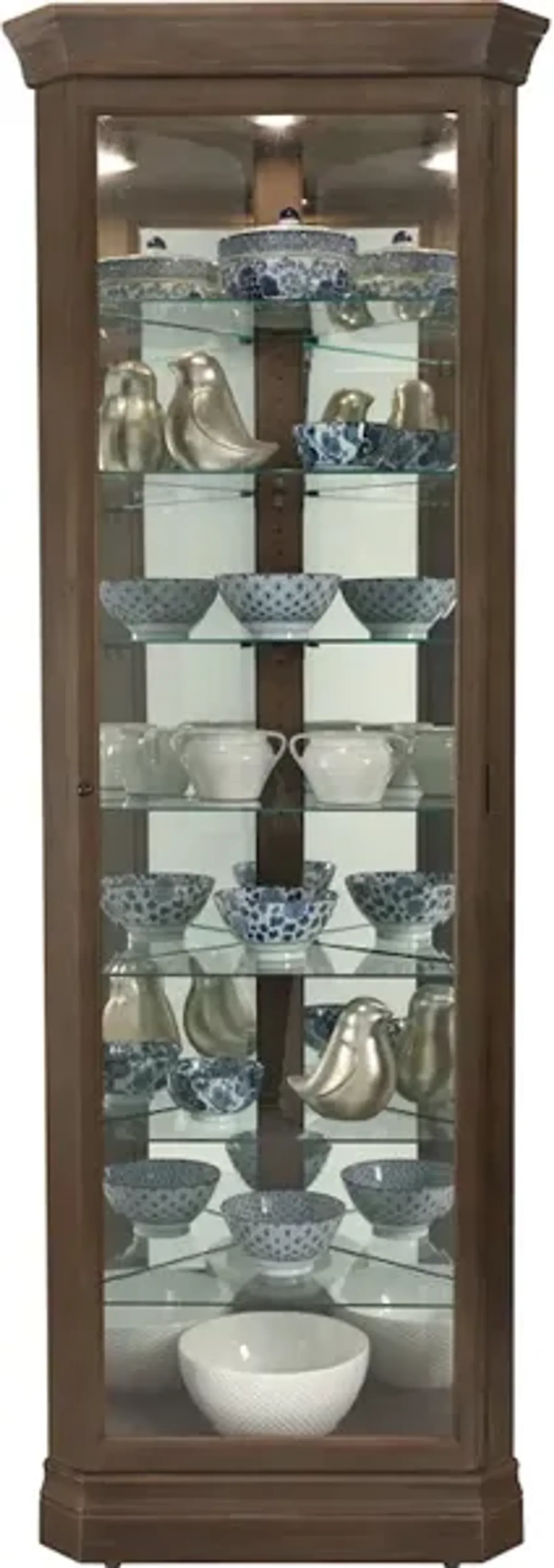 Delia Corner Curio Cabinet