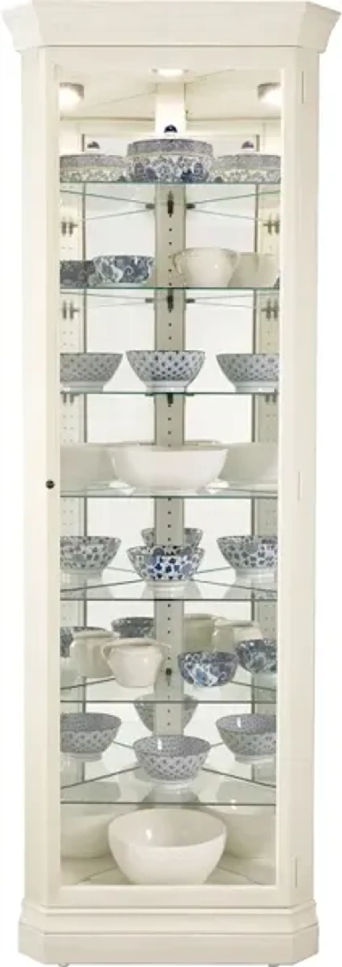 Delia II Corner Curio Cabinet