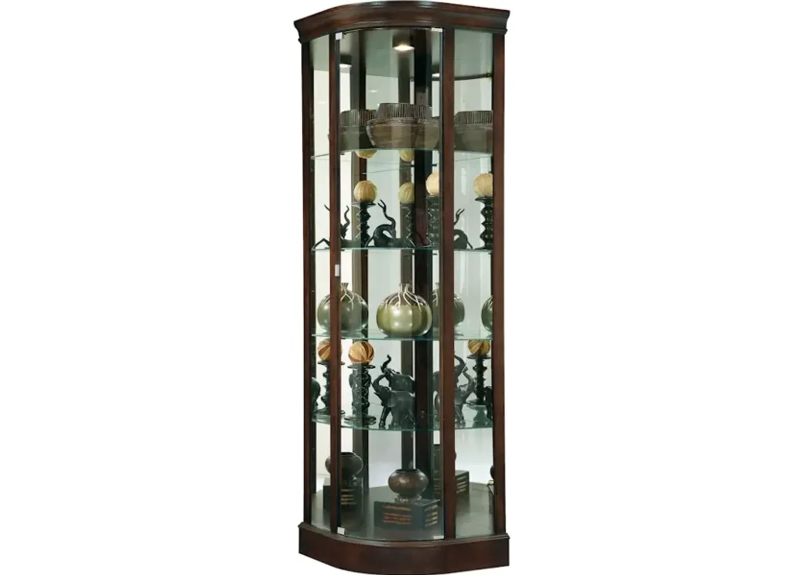 Marlowe III Corner Curio Cabinet