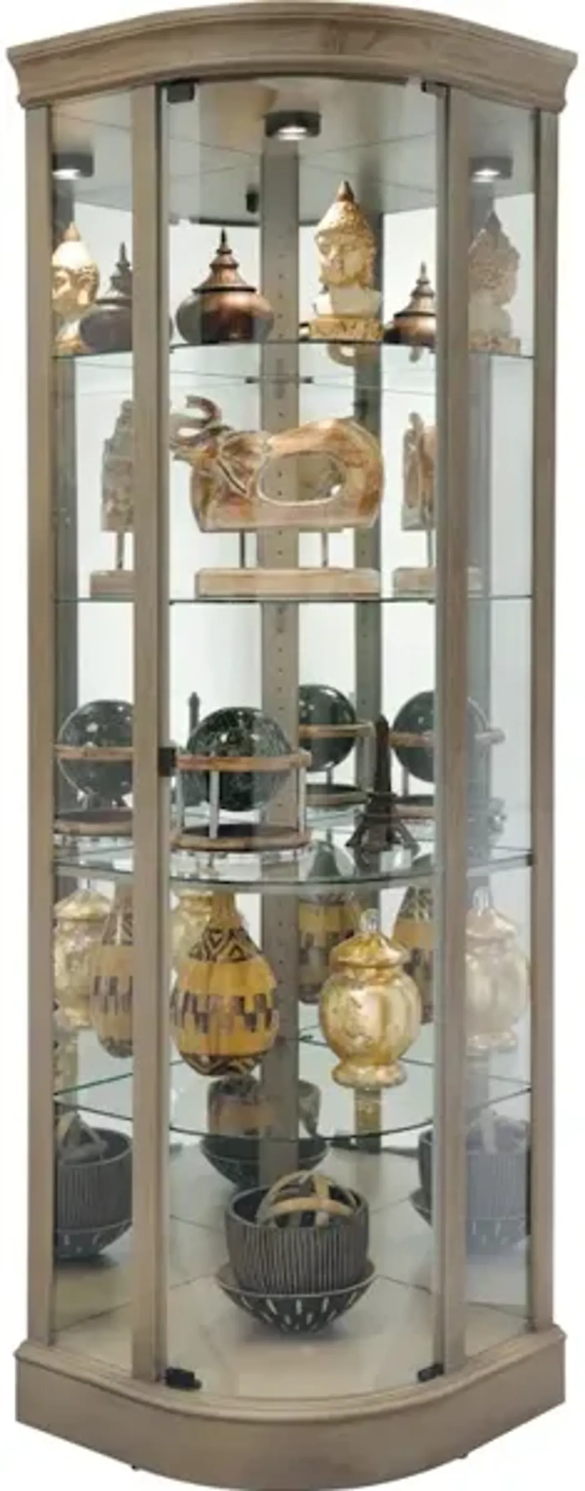 Marlowe V Corner Curio Cabinet