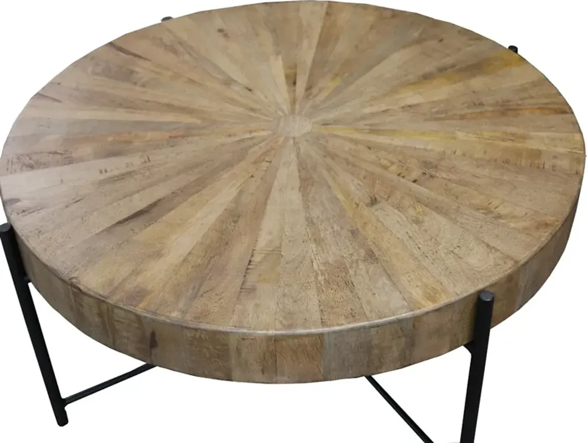 Iron Mountain Round Cocktail Table
