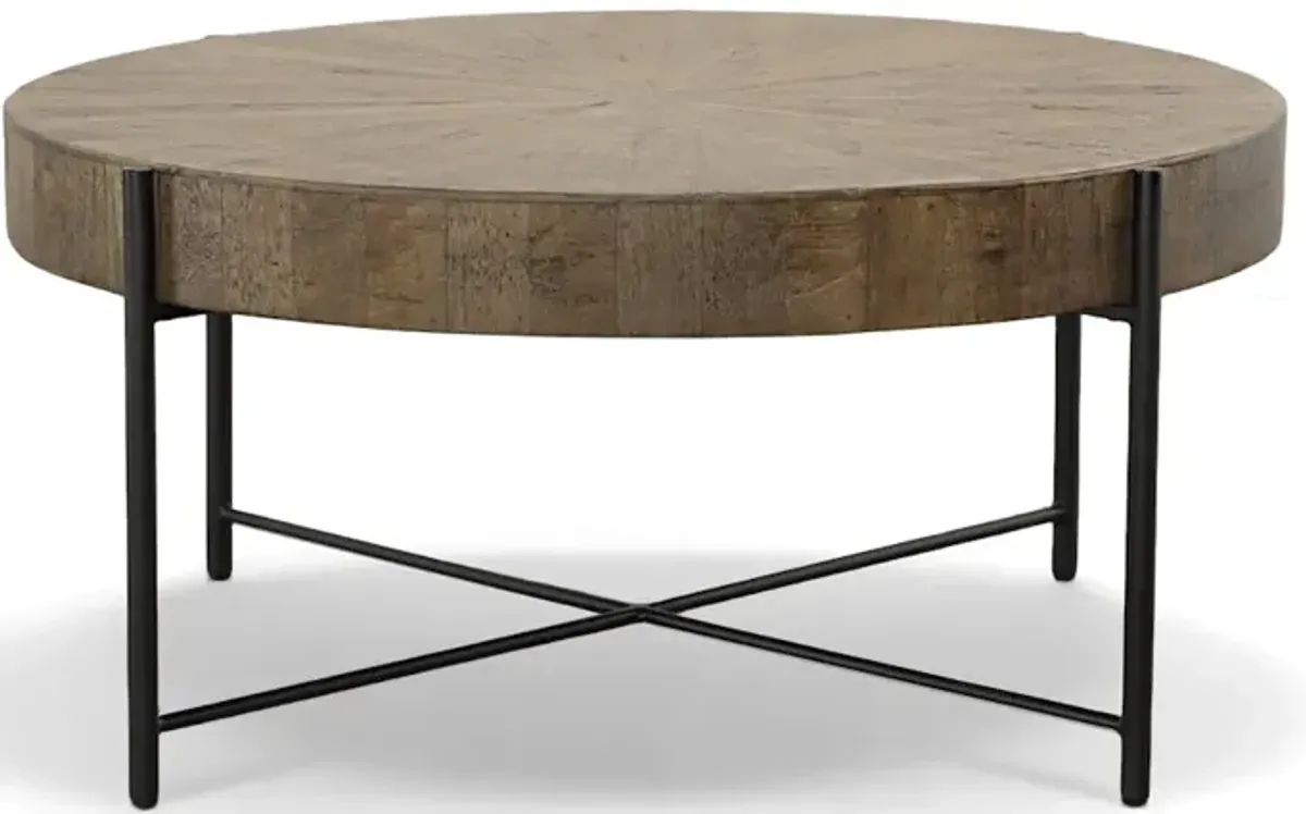 Iron Mountain Round Cocktail Table