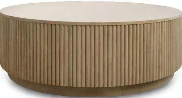 COLE ROUND COFFEE TABLE - NATURAL OAK