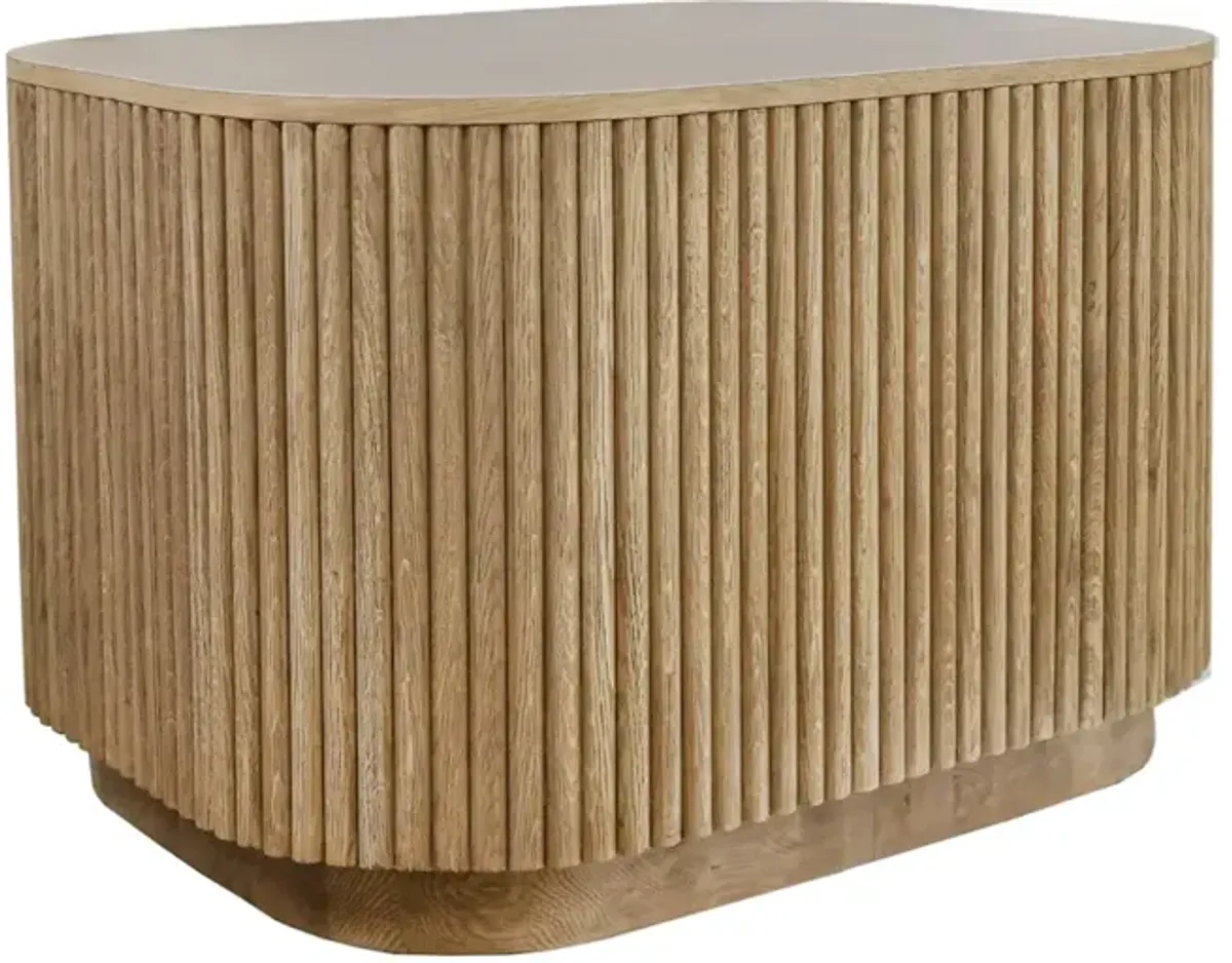 COLE RECTANGLE LAMP TABLE - NATURAL