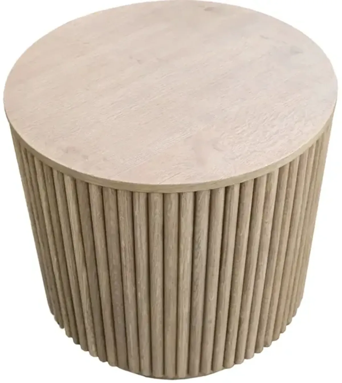 COLE ROUND LAMP TABLE - NATURAL