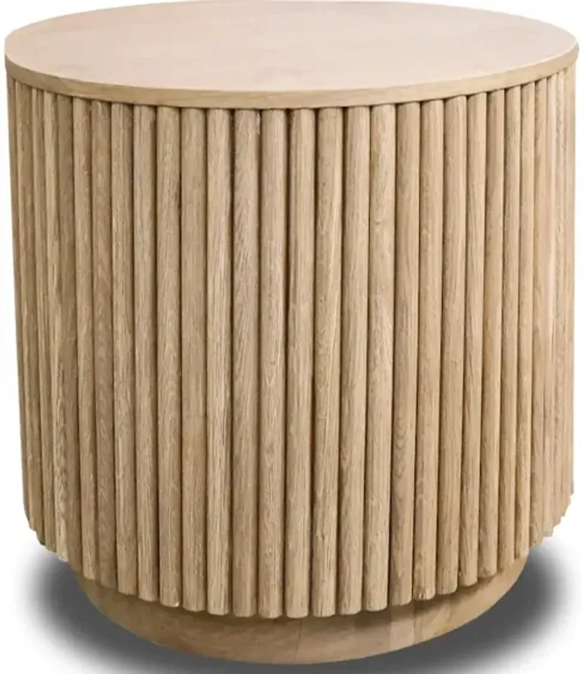 COLE ROUND LAMP TABLE - NATURAL